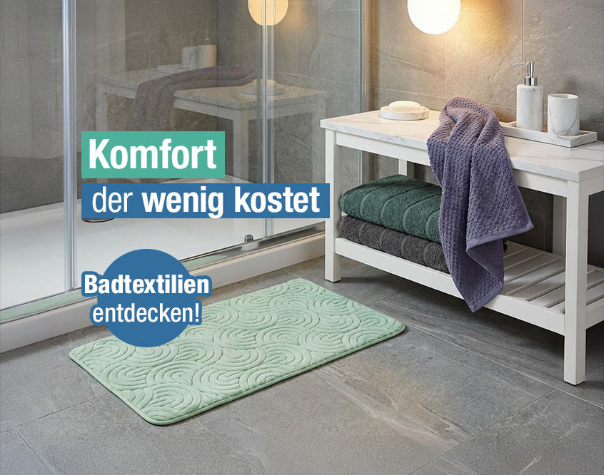 Badtextilien mit Komfort