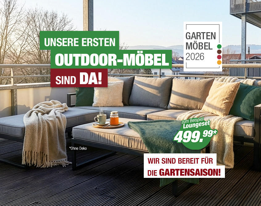 Unsere ersten Outdoor Möbel sind da 