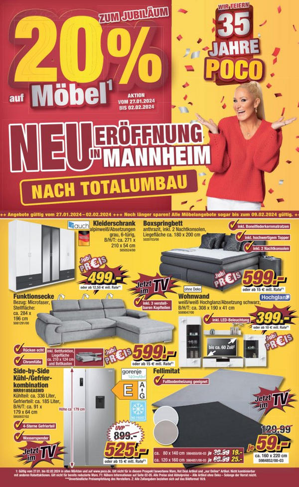 POCO Mannheim Ihr Möbeldiscounter vor Ort