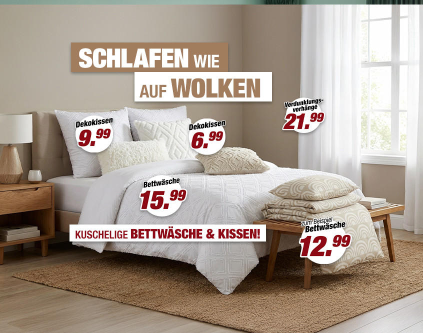 Schlafen wie auf Wolken