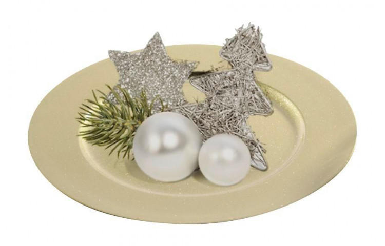 Weihnachtsdekoration Teller