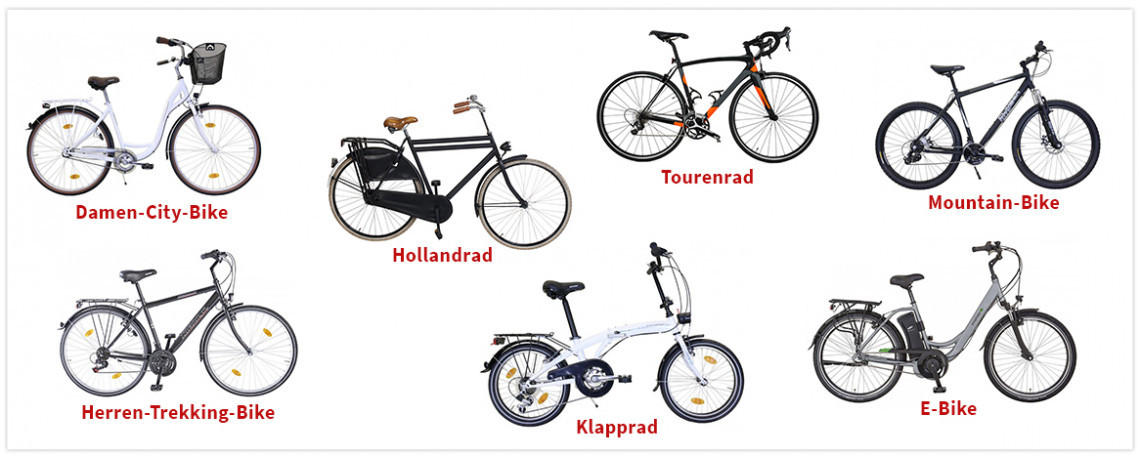 Fahrräder - Übersicht der Fahrräder