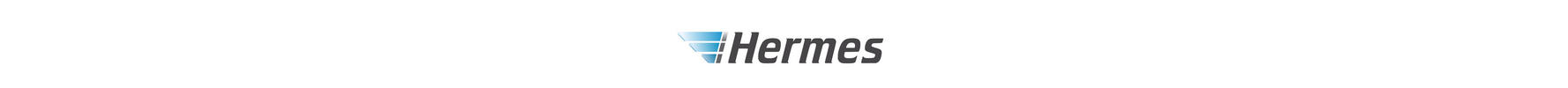 Hermes Logo mit stilisiertem Flügel links und Schriftzug 'Hermes' in serifenloser Schrift