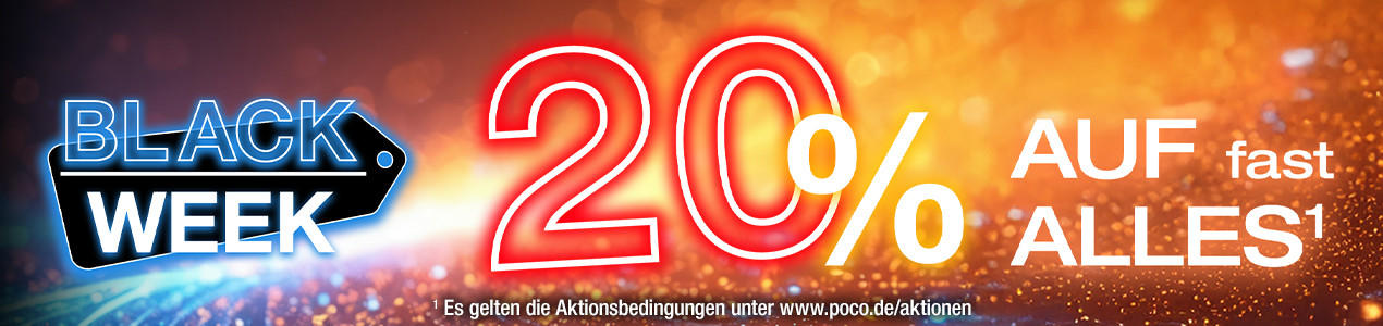 20% Auf fast Alles in der Black Week bei POCO