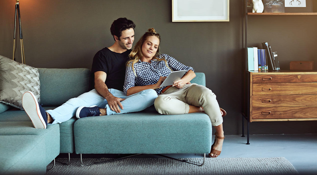 Probiers mal mit Gemütlichkeit Emotionsgrafik Sofas und Couches