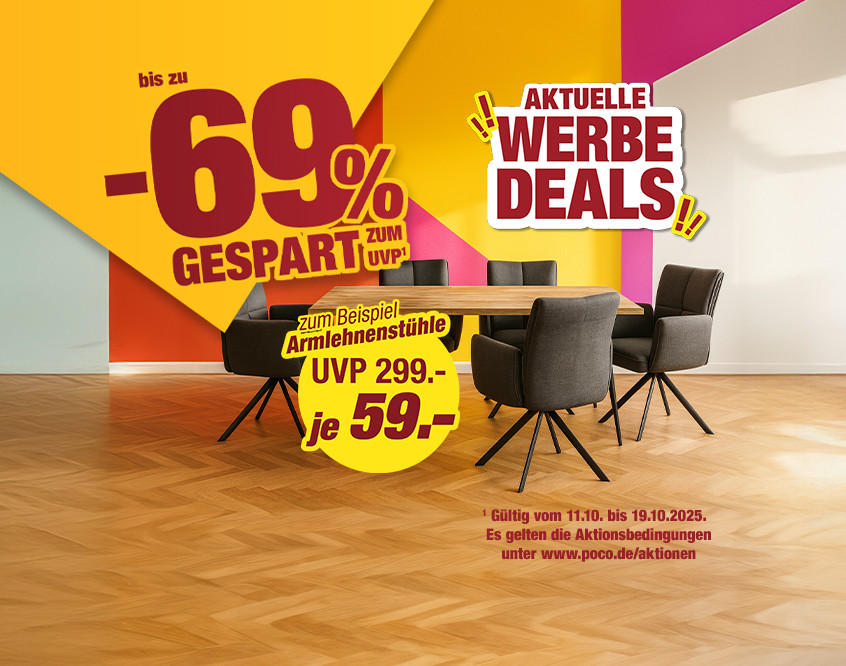 Aktuelle Werbe Deals mit bis zu 69% Ersparnis