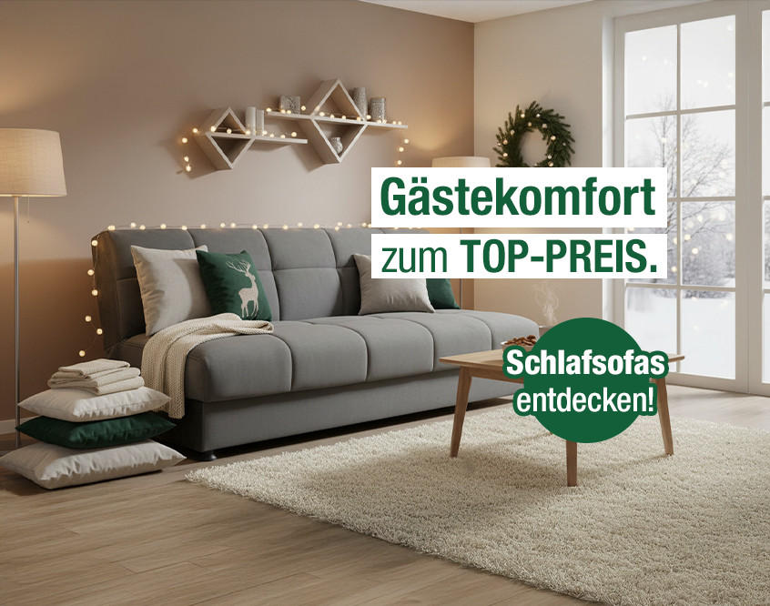 Schlafsofas: Gästekomfort zum Top Preis