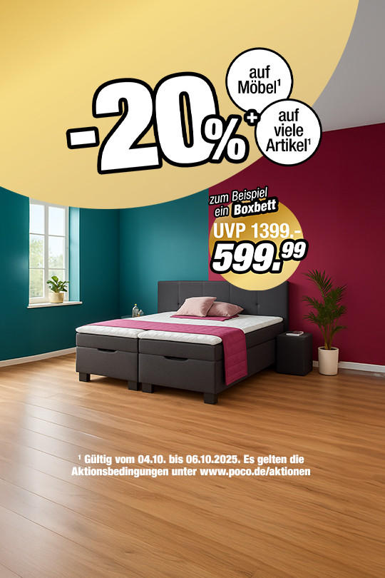 20% auf Möbel KW41