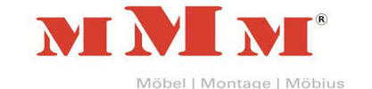 Logo mit den roten Buchstaben 'MMM' und dem Text 'Möbel | Montage | Möbius' darunter