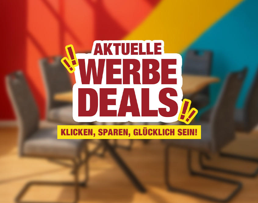 "AKTUELLE WERBE DEALS". Klicken, sparen, glücklich sein!