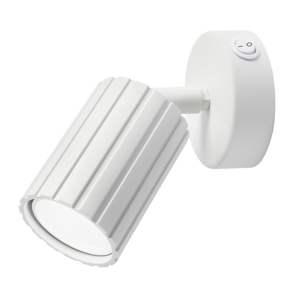 Lamkur Wandleuchte weiß Stahl B/H/L: ca. 8x16x8 cm GU10 1 Brennstellen Prisma - weiß (8,00/8,00/16,00cm) - Lamkur