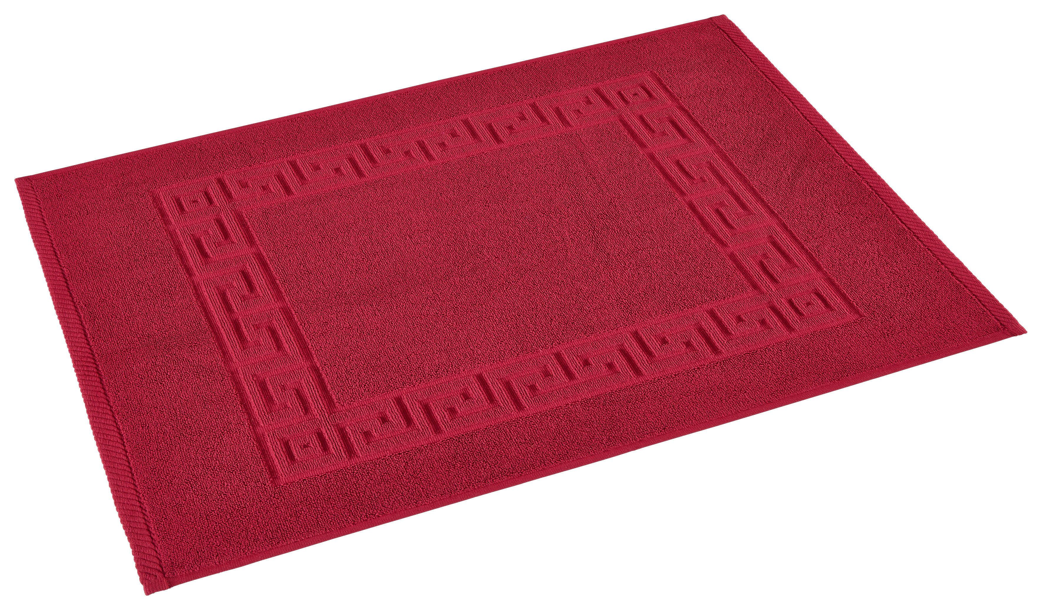 POCOline Duschvorleger Mäander Mäander - rot (50,00/70,00cm) - POCOline