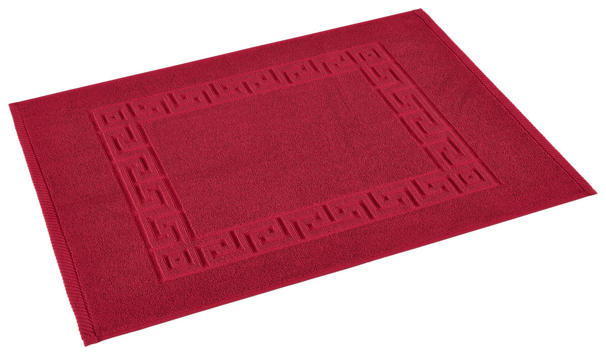 POCOline Duschvorleger Mäander Mäander - rot (50,00/70,00cm) - POCOline