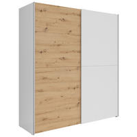 Schwebetürenschrank Time weiß Eiche Artisan Nachbildung B/H/T: ca. 170,3x190,5x59 cm Time - Eiche/weiß (170,30/190,50/59,00cm)