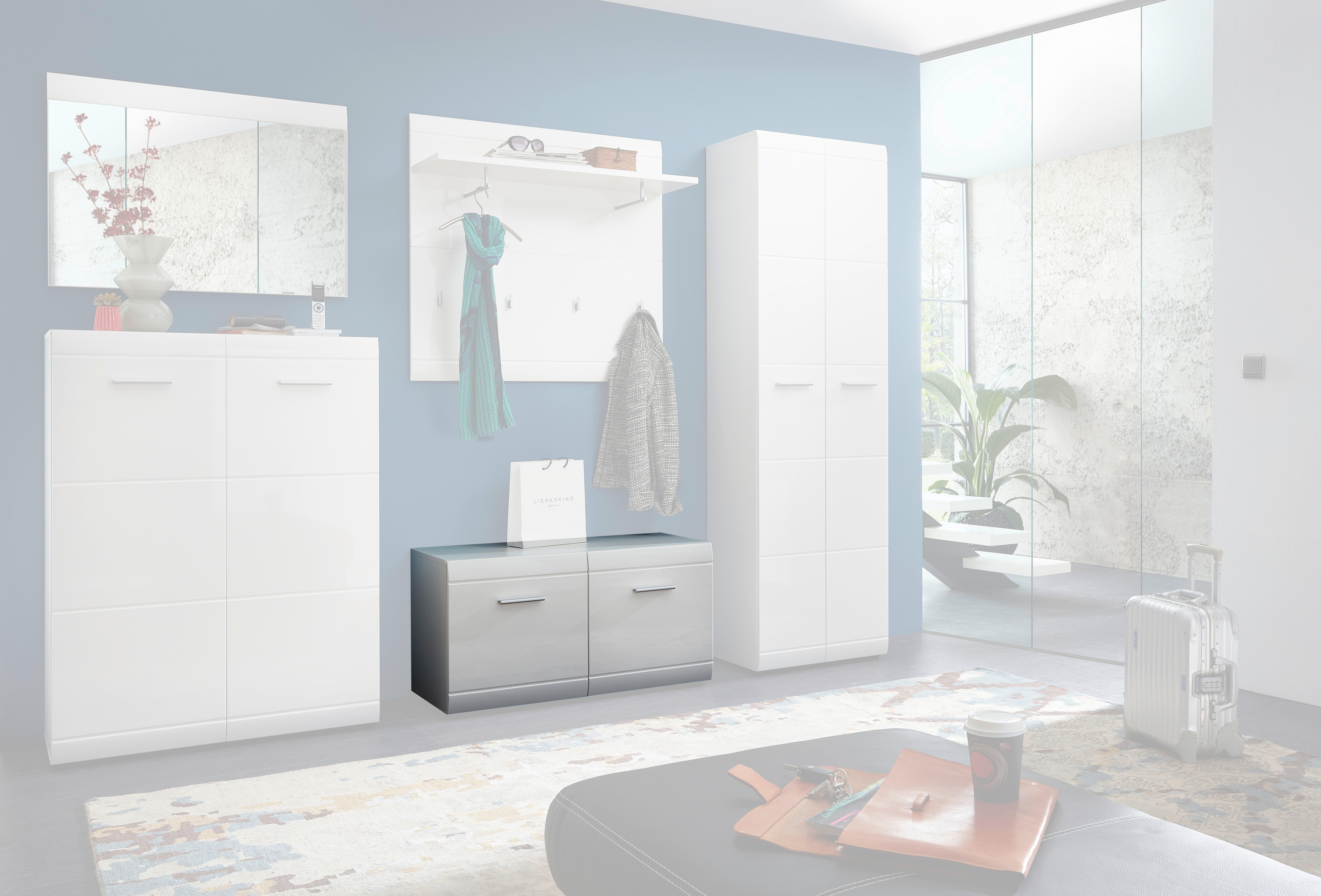 Sitzbank Adana B/H/T: ca. 96x52x40 cm Adana - weiß (96,00/52,00/40,00cm)