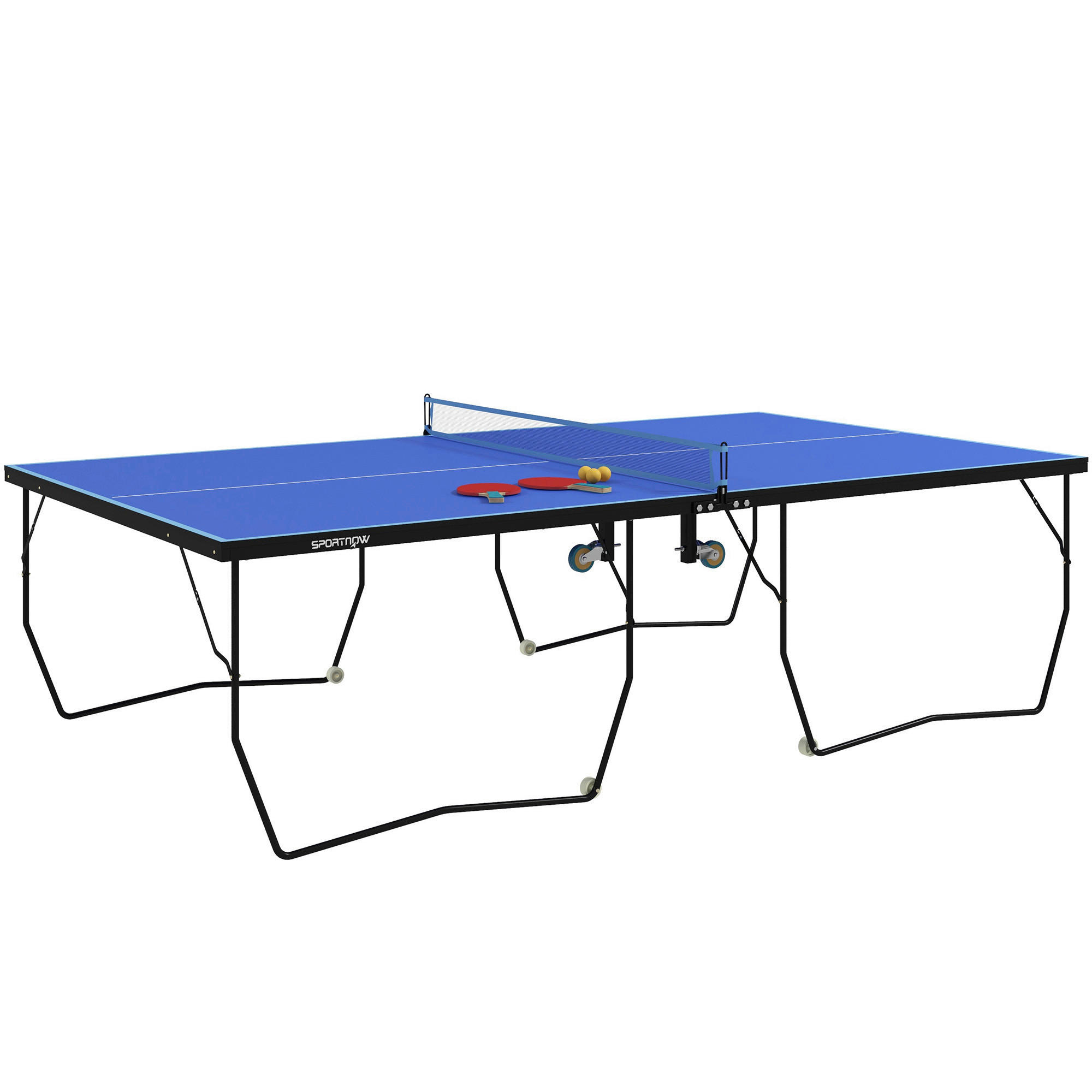 SPORTNOW Tischtennisplatte blau Stahl B/H/L: ca. 152,5x76x274 cm Tischtennisplatte - blau (274,00/152,50/76,00cm) - SPORTNOW