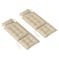 Outsunny Liegenauflage 2er Set beige Polyester B/H/L: ca. 50x5x116 cm Liegenauflage 2er Set - beige (116,00/50,00/5,00cm) - Outsunny