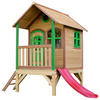 AXI Spielhaus Tom braun B/H/L: ca. 287x231x191 cm Tom - braun/rot (191,00/287,00/231,00cm) - AXI