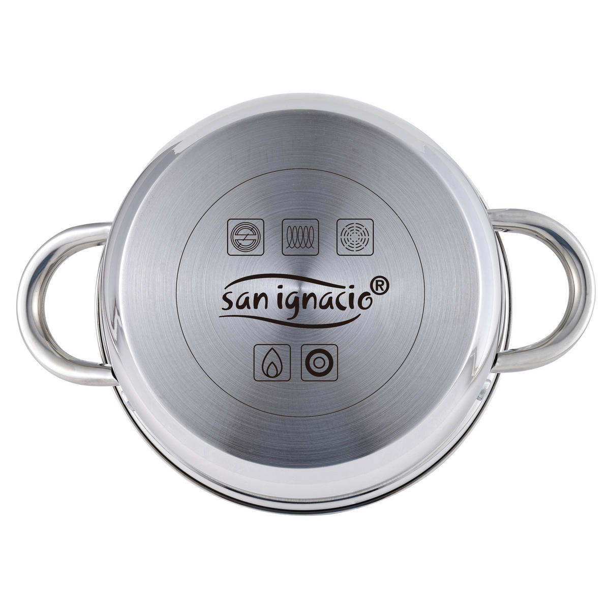 SAN IGNACIO Topfset CASSEL silber Edelstahl 5 tlg. CASSEL - silber - SAN IGNACIO