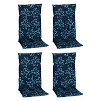 Beo Saumauflage für Hochlehner Bunde hellblau Polyester-Mischgewebe B/H/L: ca. 50x6x118 cm 4er Set Bunde - hellblau/dunkelblau (118,00/50,00/6,00cm) - Beo