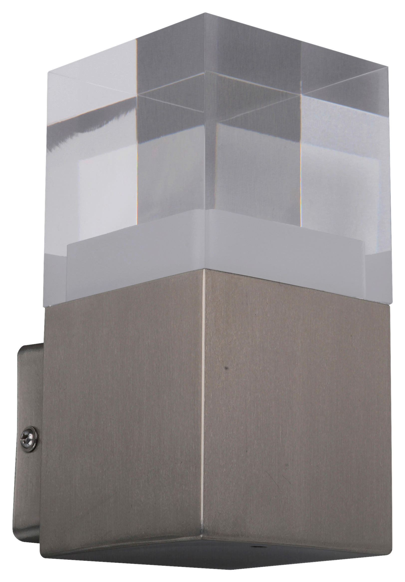 LED-Außenwandleuchte 1097450 silber B/H/T: ca. 10,5x16x8 cm LED Außen-Wandleuchte "Leah" - silber (10,50/16,00/8,00cm) - Näve Leuchten