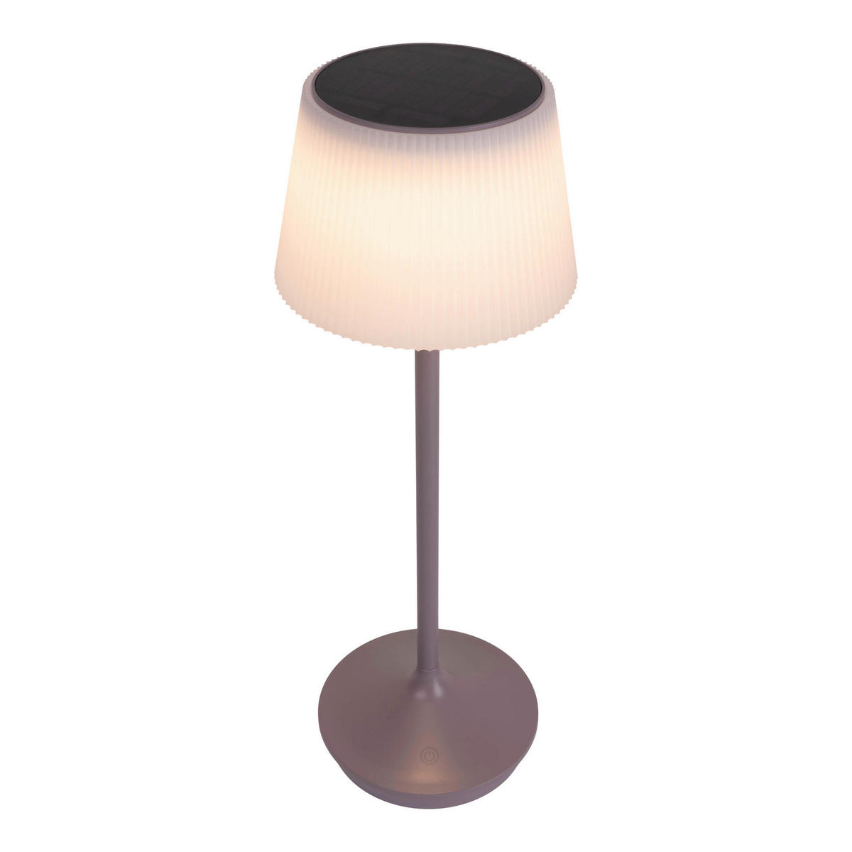 LED-Solar-Tischleuchte violett Kunststoff Metall B/H/T/D: ca. 13x38x13x13 cm EMMI - violett (13,00/38,00/13,00cm) - Näve Leuchten