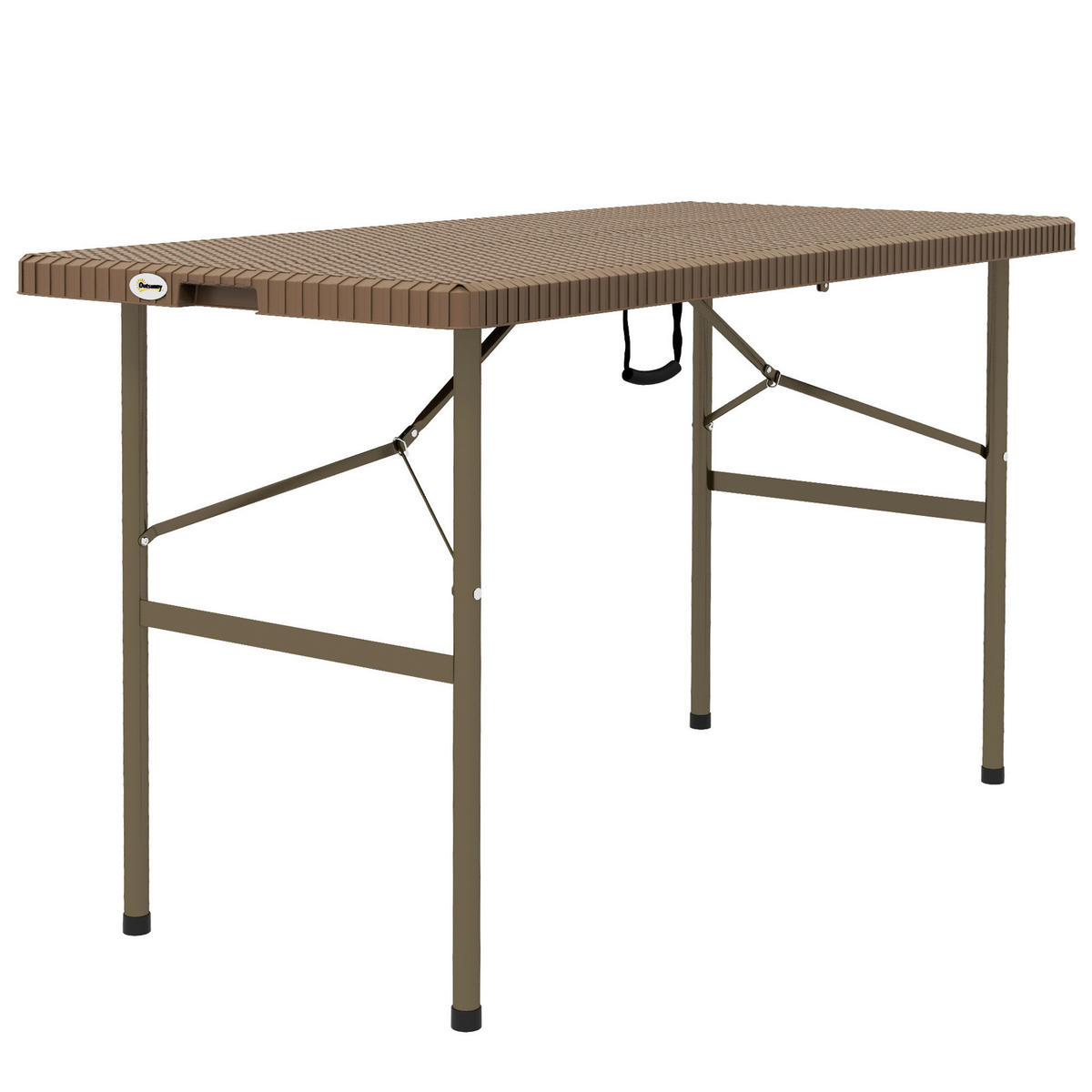Outsunny Campingtisch B/H/L: ca. 60x73x122 cm Campingtisch - braun (122,00/60,00/73,00cm) - Outsunny