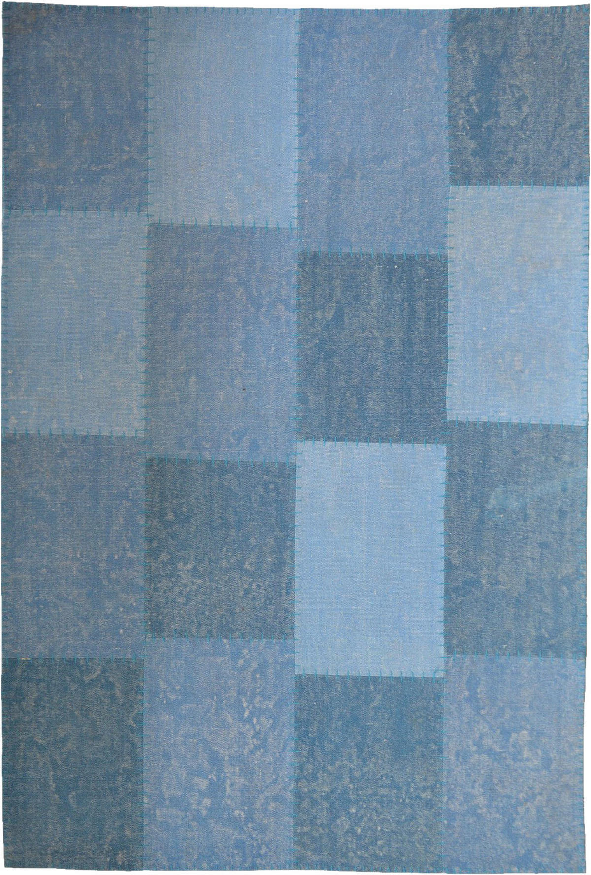 Kayoom Kurzflorteppich Lyrical 110 blau B/L: ca. 120x170 cm Lyrical 110 - blau/mehrfarbig (120,00/170,00cm) - Kayoom