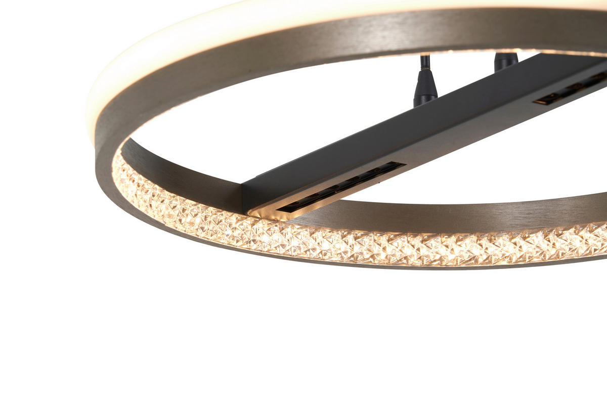 POCOline LED-Pendelleuchte schwarz Metall Acryl H/D: ca. 120x40 cm LED-Pendelleuchte_Liah - schwarz (40,00/120,00cm) - POCOline