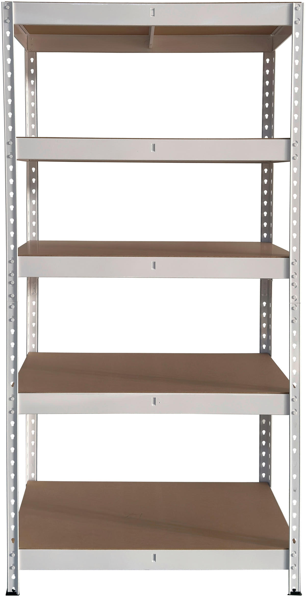 Schwerlaststeckregal weiß B/H/T: ca. 90x180x45 cm Schwerlaststeckregal 180x90x45cm W - weiß (90,00/180,00/45,00cm)