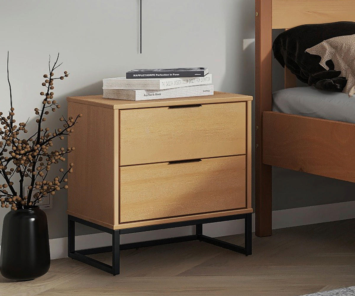 Kommode Luna 2S Oak B/H/L: ca. 45x58,6x50 cm Luna 2S - Oak (50,00/45,00/58,60cm) - Inter Link