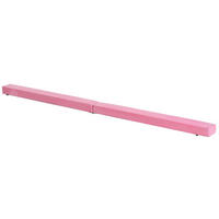 HOMCOM Fitness-Zubehör rosa Holz B/H/L: ca. 10x210x6,5 cm Schwebebalken - rosa (6,50/10,00/210,00cm) - HOMCOM