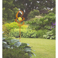 LED-Solarleuchte rost Metall H/D: ca. 90x14,5 cm SOLAR - rost (14,50/90,00cm) - GLOBO