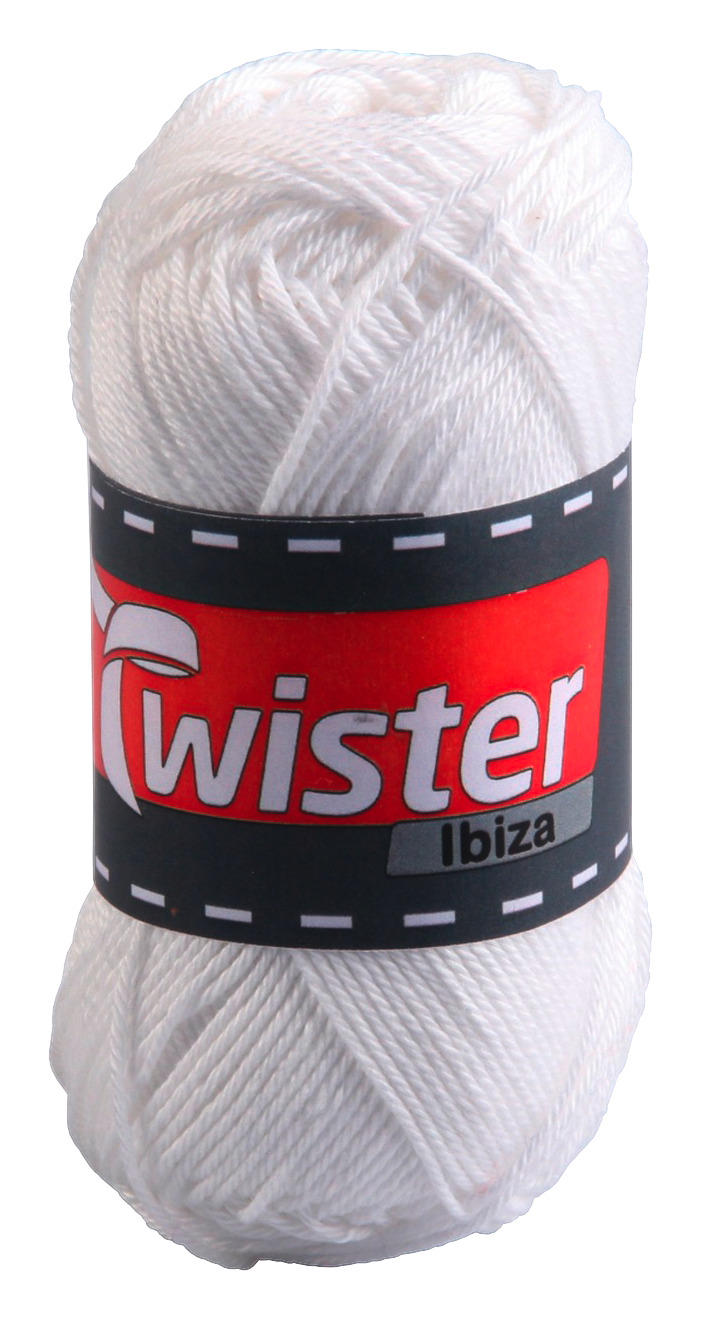 Handstrickgarn Ibiza weiß L: ca. 125000 cm Ibiza - weiß (125000,00cm)