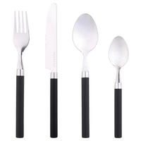 RENBERG Besteckset HAPPIE BLACK schwarz Edelstahl 24 tlg. HAPPIE BLACK - schwarz - RENBERG