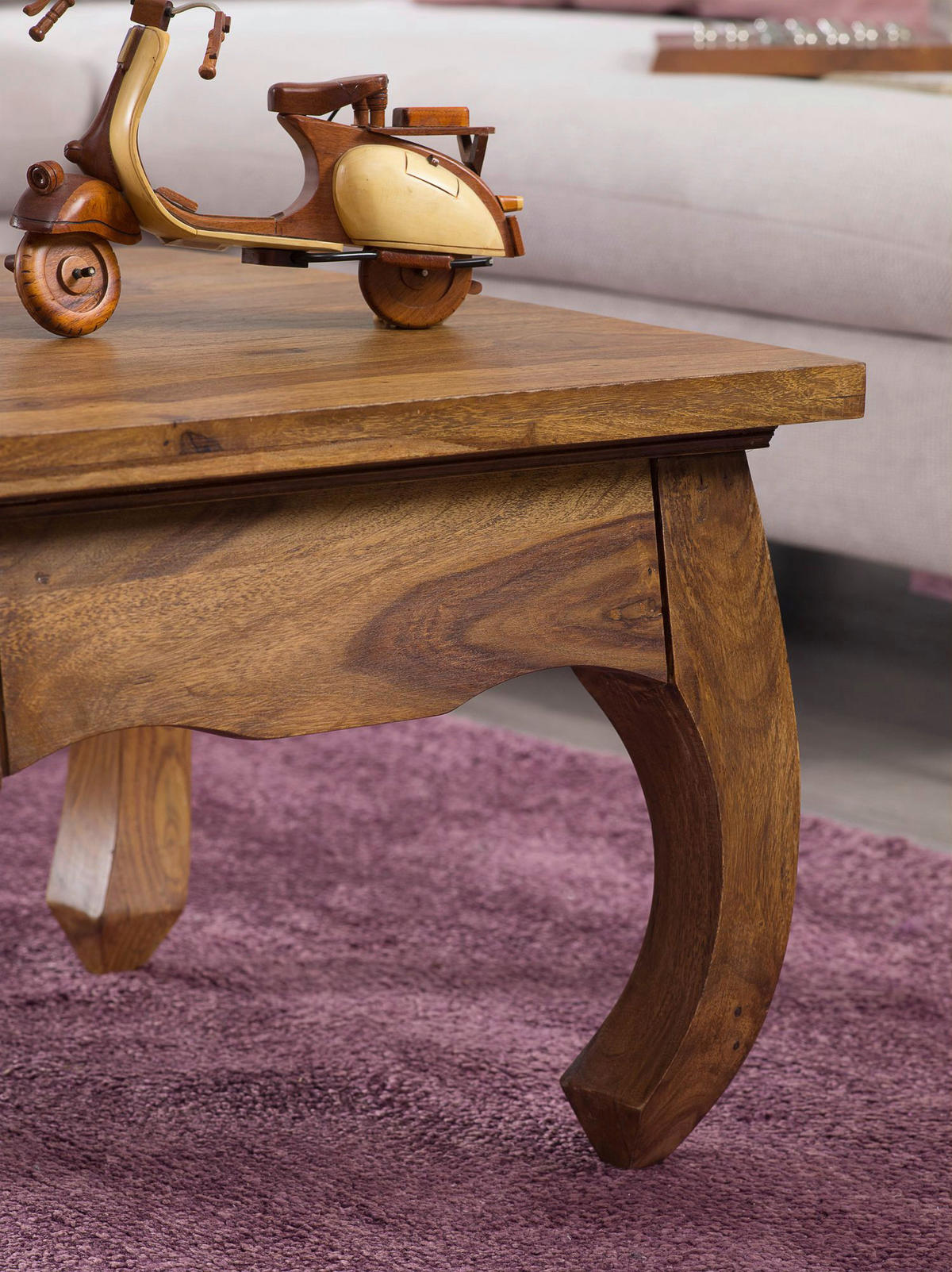 Couchtisch braun B/H/T: ca. 60x40x60 cm Couchtisch - braun (60,00/40,00/60,00cm) - Wohnling