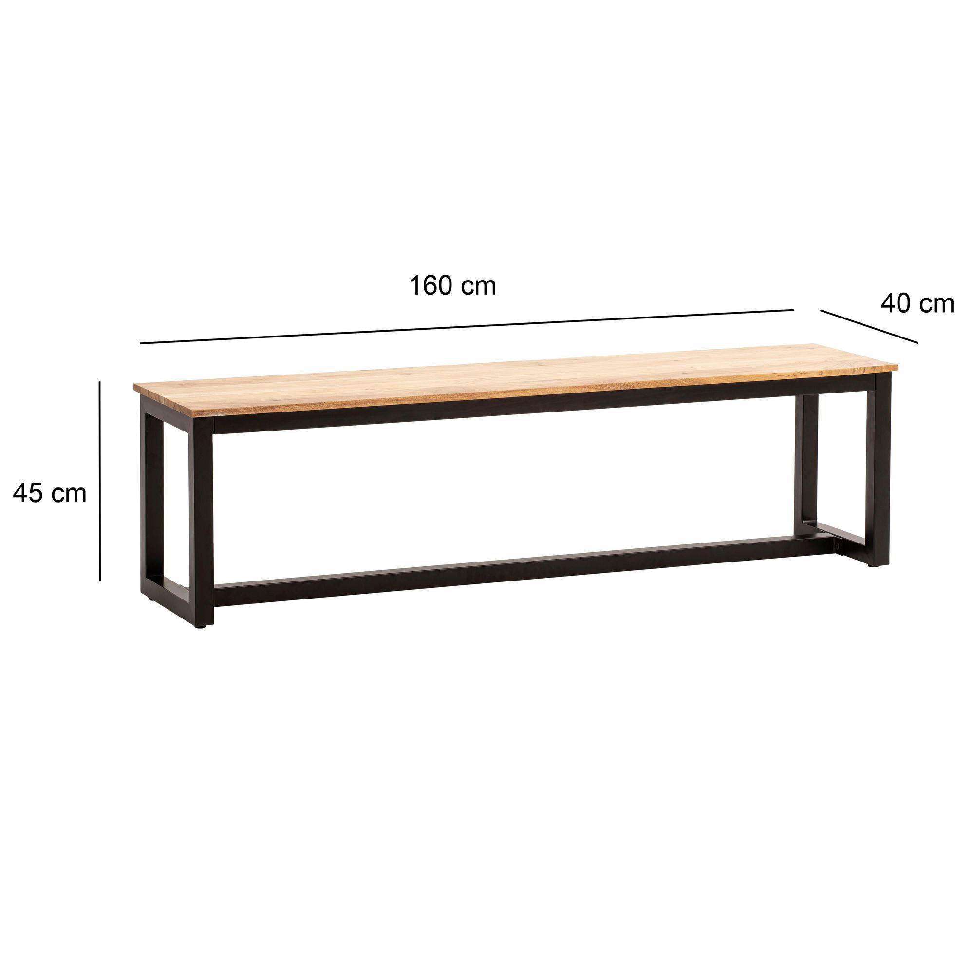 Thumbnail - Sitzbank braun B/H/T: ca. 160x45x40 cm