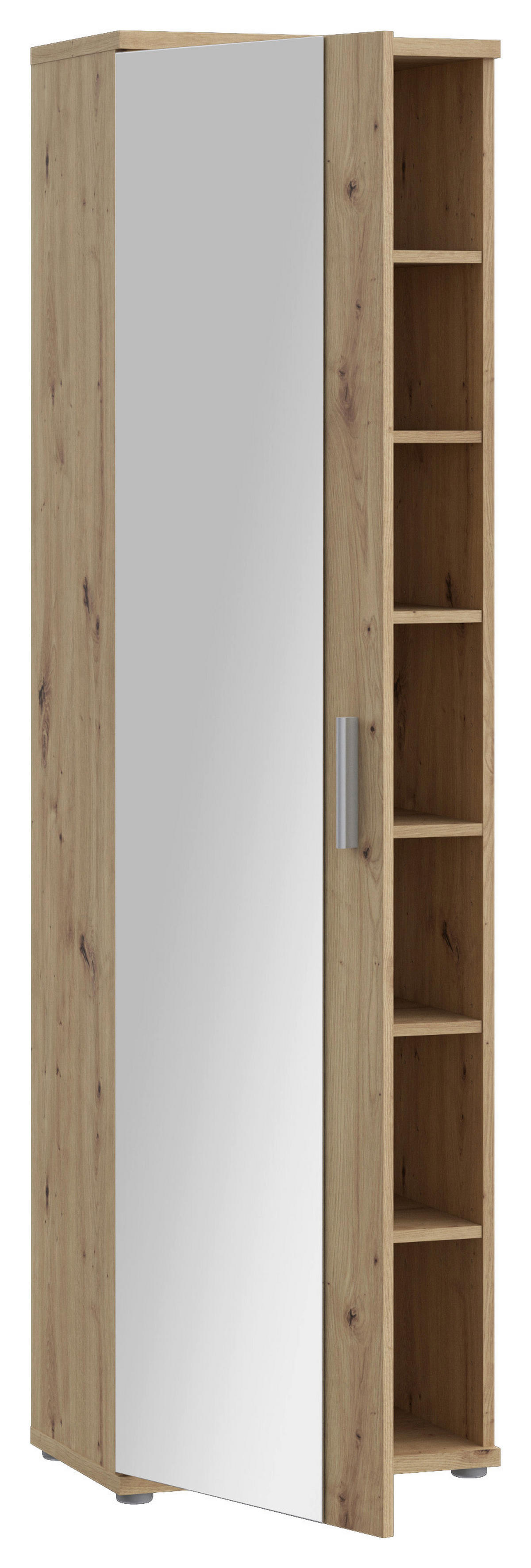 Mehrzweckschrank  Eiche Artisan Nachbildung B/H/T: ca. 50x179x35 cm Net_Mehrzweckschrank MS162-D78 - Eiche (50,00/179,00/35,00cm)