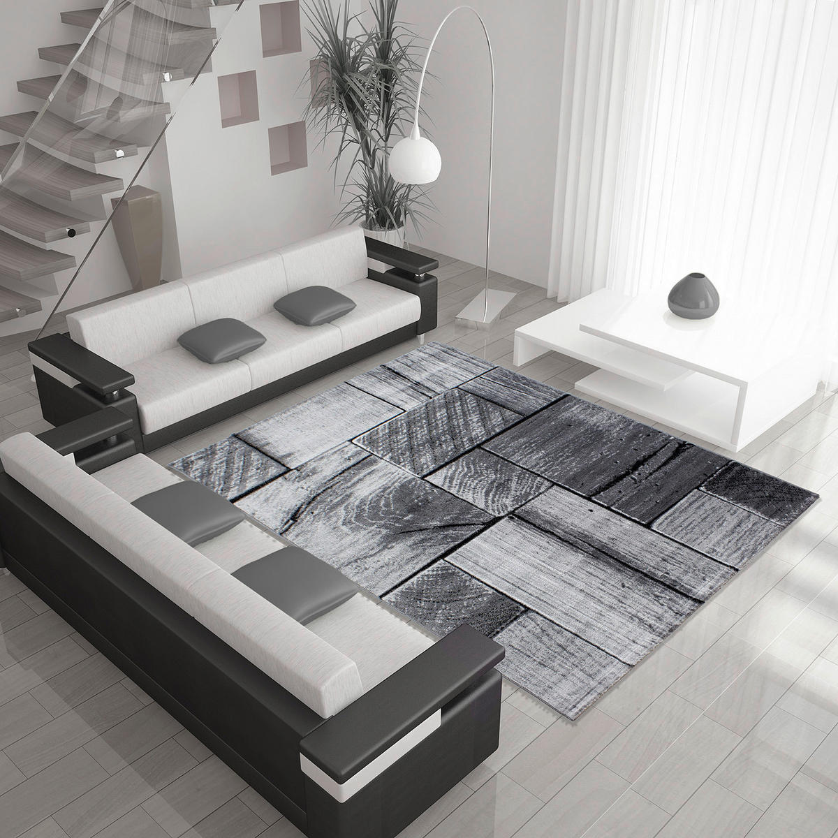 Ayyildiz Teppich PARMA schwarz B/L: ca. 280x370 cm PARMA - schwarz (280,00/370,00cm) - Ayyildiz