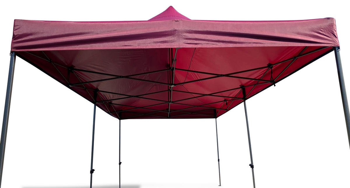 Grasekamp Ersatzdach Faltpavillon Modena Premium Line bordeaux Polyester-Mischgewebe B/H/L: ca. 290x200x570 cm Modena Premium Line - bordeaux (570,00/290,00/200,00cm) - Grasekamp