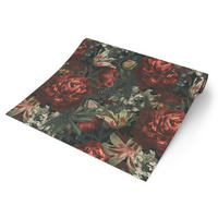 Vliestapete Floral schwarz bunt B/L: ca. 53x1005 cm Vliestapete_38509-1 - schwarz/bunt (53,00/1005,00cm)