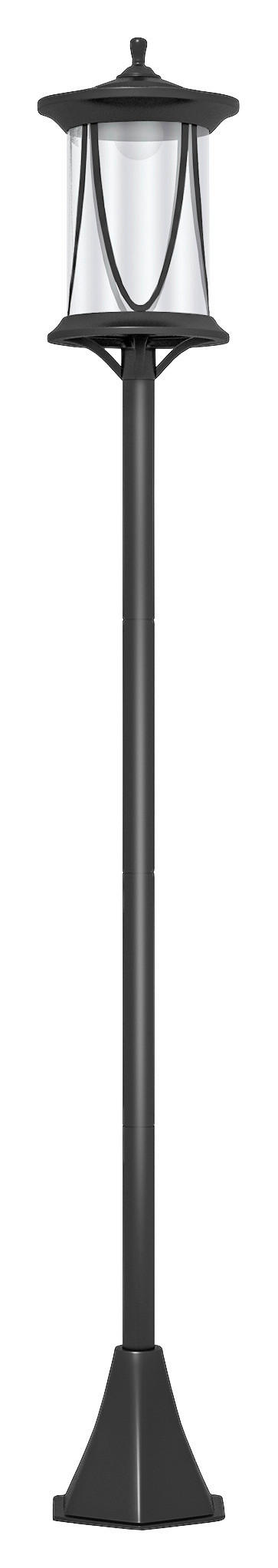 Solar Gartenlaterne schwarz Kunststoff B/H/L: ca. 17x127x17 cm Solar Gartenlaterne - schwarz (17,00/17,00/127,00cm) - Outsunny
