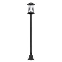 Solar Gartenlaterne schwarz Kunststoff B/H/L: ca. 17x127x17 cm Solar Gartenlaterne - schwarz (17,00/17,00/127,00cm) - Outsunny