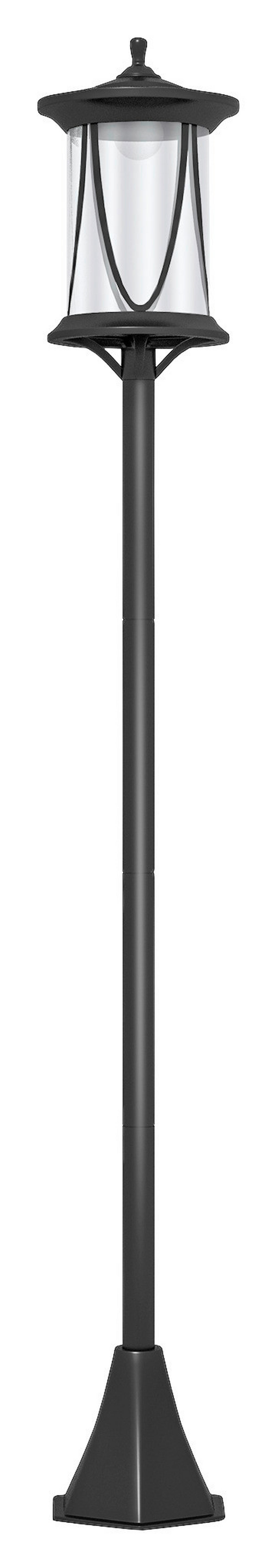 Solar Gartenlaterne schwarz Kunststoff B/H/L: ca. 17x127x17 cm Solar Gartenlaterne - schwarz (17,00/17,00/127,00cm) - Outsunny