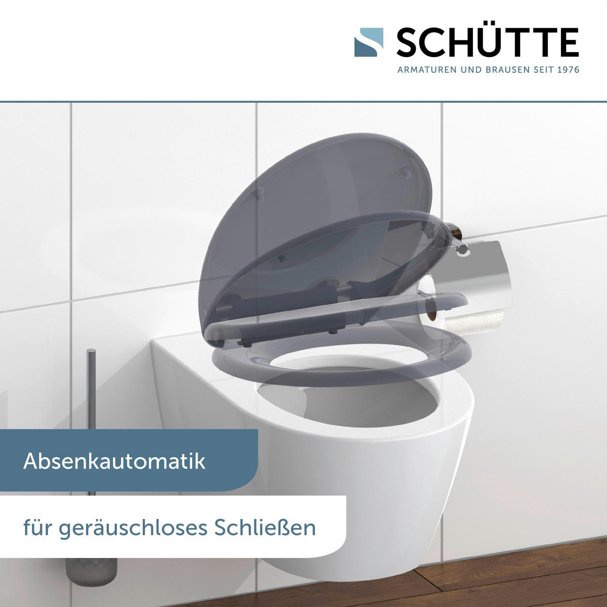 Duroplast WC-Sitz ANTHRAZIT anthrazit Duroplast B/H/T: ca. 37,5x5,5x45 cm ANTHRAZIT - anthrazit (37,50/5,50/45,00cm) - SCHÜTTE