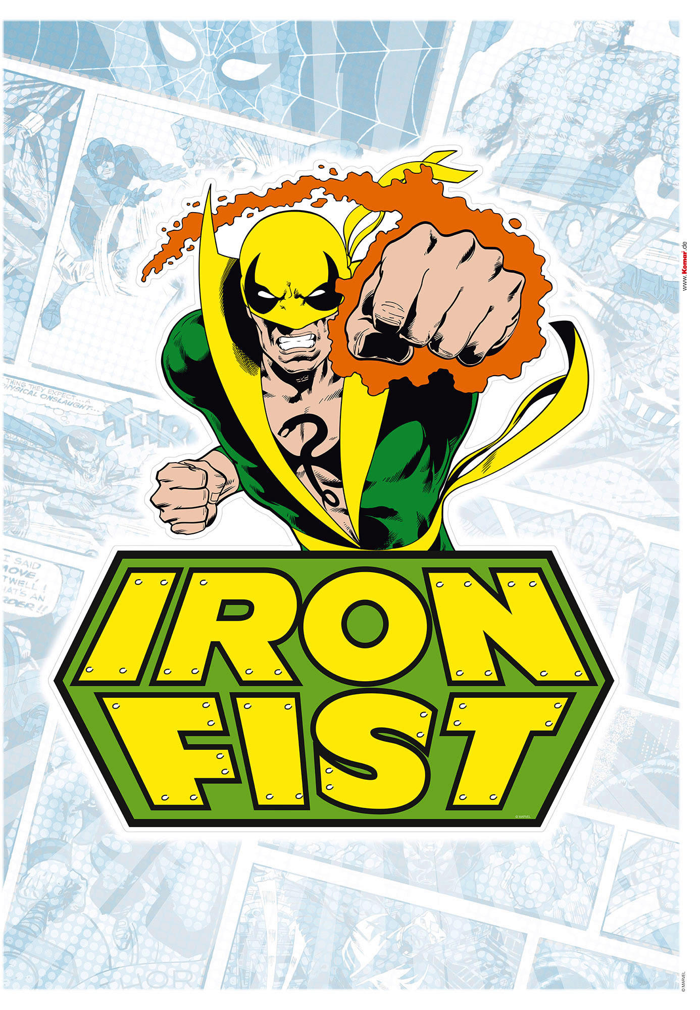 Komar Wandtattoo Iron Fist Comic  Iron Fist Comic B/L: ca. 50x70 cm