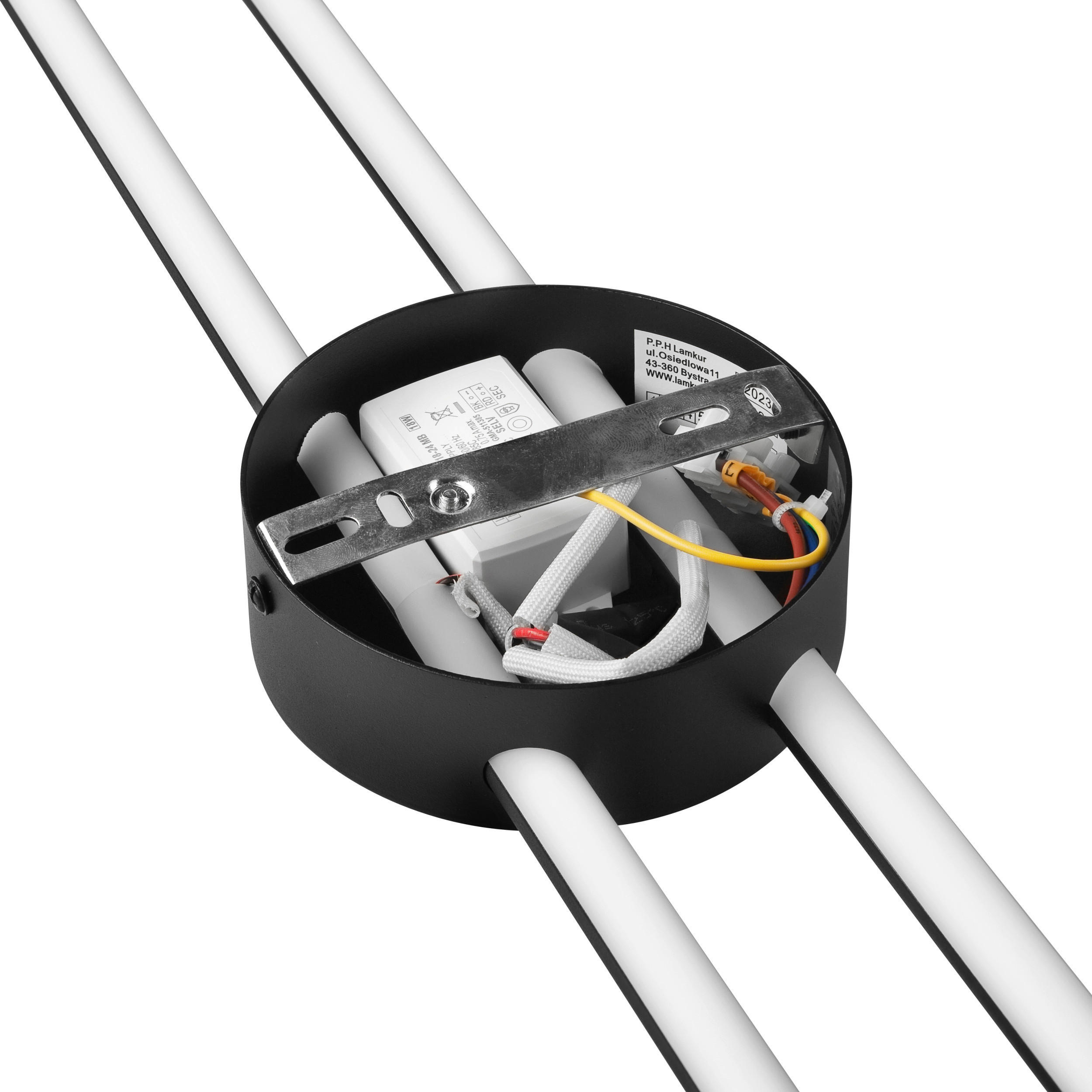 Lamkur LED-Wandleuchte LANA 47461 schwarz Metall H/L: ca. 80x12 cm 1 Brennstellen Lana - schwarz (12,00cm) - Lamkur