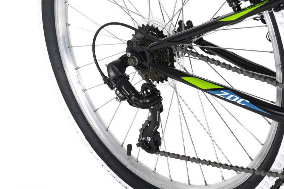 KS-Cycling Mountain-Bike Fully 635M  26 Zoll Rahmenhöhe 48 cm 21 Gänge schwarz schwarz ca. 26 Zoll Fully - schwarz/grün - KS-Cycling