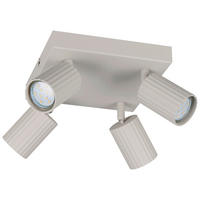 Reality Leuchten Spots grau Metall B/H/L: ca. 20x14,5x20 cm GU10 4 Brennstellen Spot_Soka_4 - grau (20,00/20,00/14,50cm) - Reality Leuchten