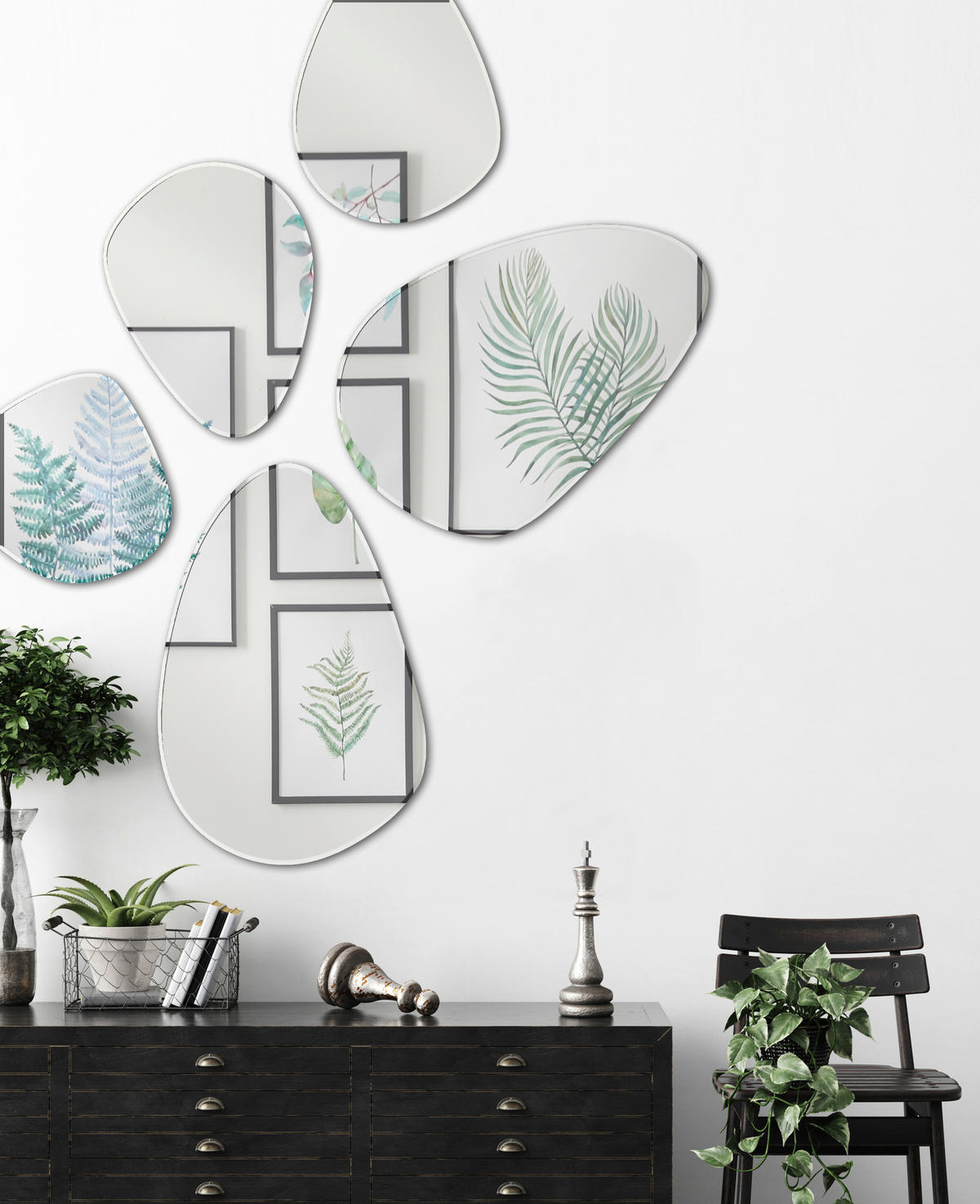 Mirrors&More Facettenspiegel ISABELLA B/H/T: ca. 40x30x0,5 cm ISABELLA - (40,00/30,00/0,50cm) - Mirrors&More